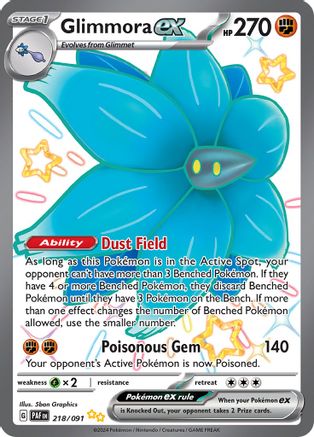 Glimmora ex 218/091 - Holofoil Paldean Fates