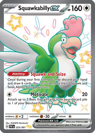 Squawkabilly ex 223/091 - Holofoil Paldean Fates
