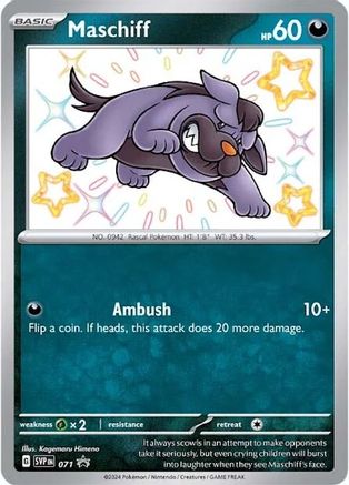 Maschiff 071  - Holofoil SV Scarlet & Violet Promo Cards