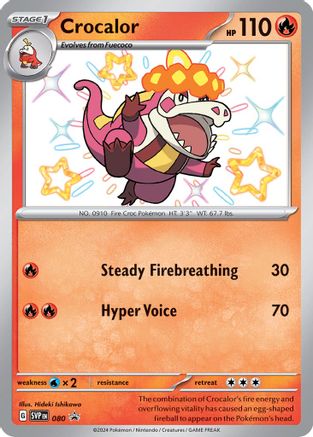 Crocalor 080  - Holofoil SV Scarlet & Violet Promo Cards
