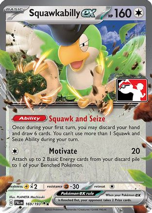 Squawkabilly ex 169/193  - Holofoil Prize Pack Series Cards