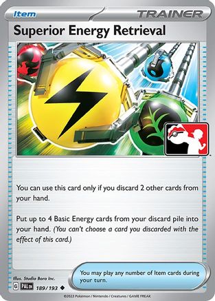 Superior Energy Retrieval 189/193  Prize Pack Series Cards