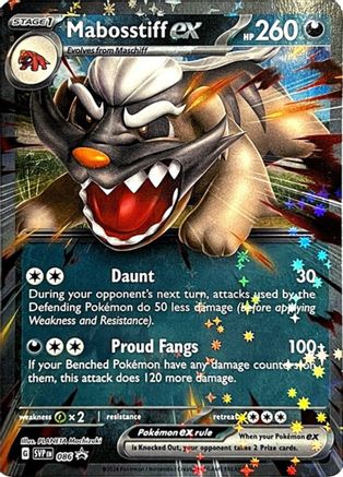 Mabosstiff ex 086  - Holofoil SV Scarlet & Violet Promo Cards
