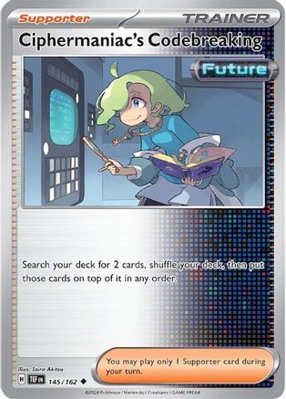 Ciphermaniac's Codebreaking 145/162 - Reverse Holofoil Temporal Forces
