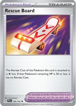 Rescue Board 159/162 - Reverse Holofoil Temporal Forces