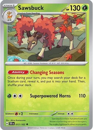 Sawsbuck 017/162 Temporal Forces