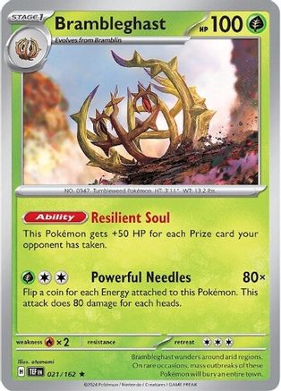 Brambleghast 021/162 - Holofoil Temporal Forces