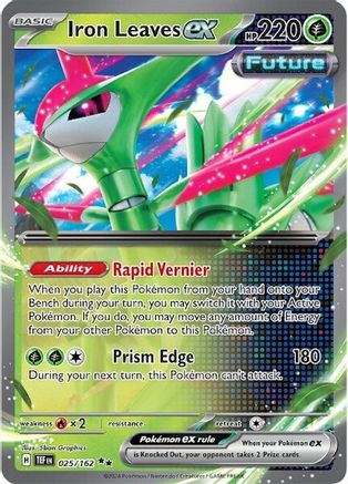 Iron Leaves ex 025/162 - Holofoil Temporal Forces