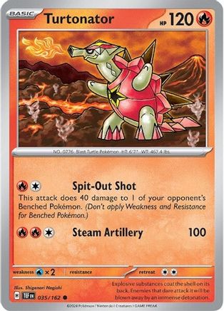 Turtonator 035/162 - Reverse Holofoil Temporal Forces
