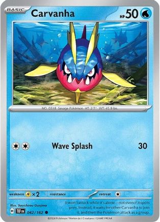Carvanha 042/162 - Reverse Holofoil Temporal Forces