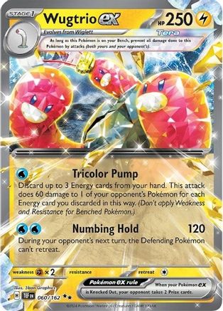 Wugtrio ex 060/162 - Holofoil Temporal Forces