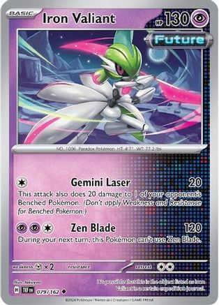 Iron Valiant 079/162 - Reverse Holofoil Temporal Forces