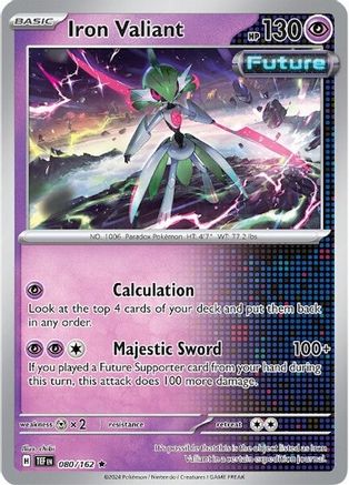 Iron Valiant 080/162 - Holofoil Temporal Forces