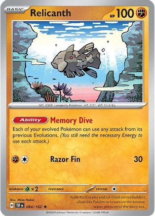 Relicanth 084/162 - Reverse Holofoil Temporal Forces