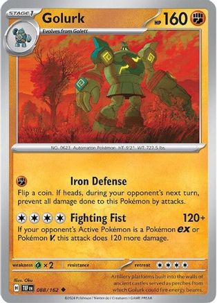 Golurk 088/162 - Reverse Holofoil Temporal Forces