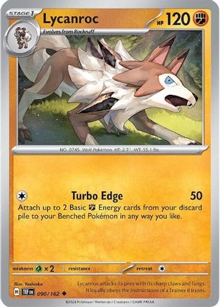 Lycanroc 090/162 - Reverse Holofoil Temporal Forces