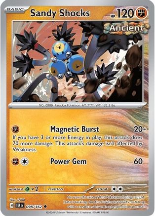 Sandy Shocks 098/162 - Reverse Holofoil Temporal Forces