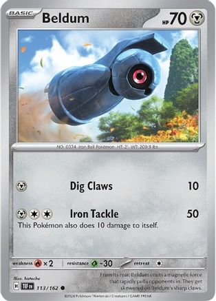 Beldum 113/162 - Reverse Holofoil Temporal Forces
