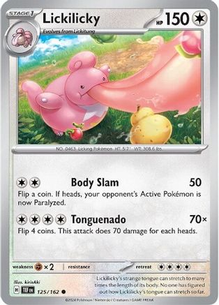 Lickilicky 125/162  - Reverse Holofoil SV05 Temporal Forces