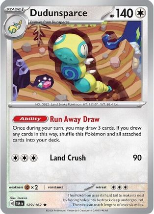 Dudunsparce 129/162 - Reverse Holofoil Temporal Forces