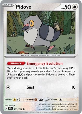 Pidove 133/162 - Reverse Holofoil Temporal Forces