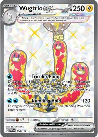 Wugtrio ex 190/162 - Holofoil Temporal Forces
