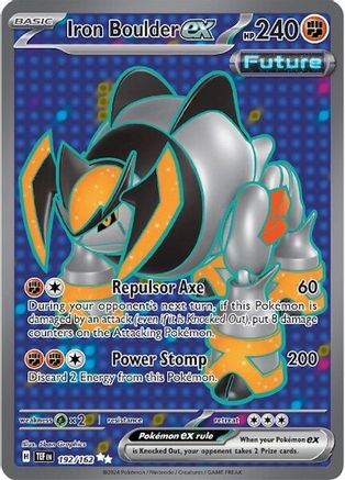 Iron Boulder ex 192/162  - Holofoil SV05 Temporal Forces
