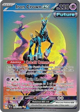 Iron Crown ex 206/162  - Holofoil SV05 Temporal Forces