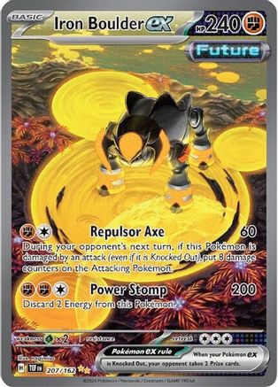 Iron Boulder ex 207/162 - Holofoil Temporal Forces