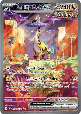 Raging Bolt ex 208/162  - Holofoil SV05 Temporal Forces