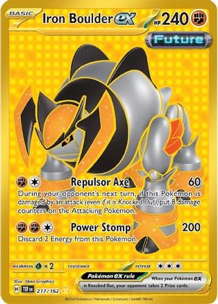 Iron Boulder ex 217/162 - Holofoil Temporal Forces