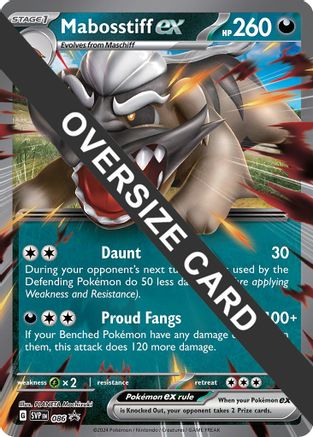 Mabosstiff ex - Jumbo Card 086  - Holofoil Jumbo Cards