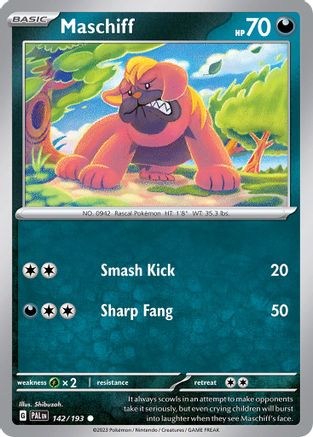 Maschiff (Cosmos Holo) 142/193  - Holofoil Miscellaneous Cards & Products