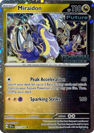 Miraidon (Cosmos Holo)  121/162  - Holofoil Miscellaneous Cards & Products