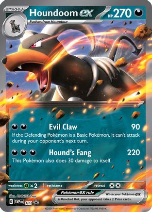 Houndoom ex 103  - Holofoil SV Scarlet & Violet Promo Cards