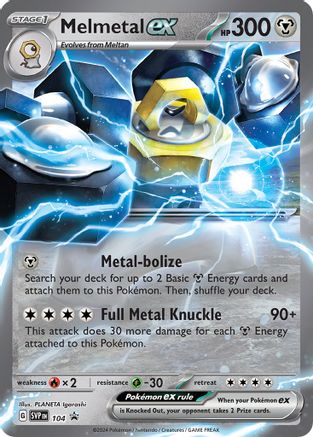 Melmetal ex 104  - Holofoil SV Scarlet & Violet Promo Cards