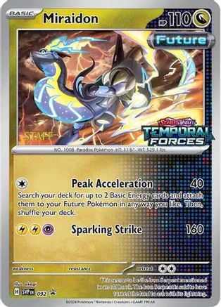 Miraidon (Prerelease) [Staff] 092  - Holofoil SV Scarlet & Violet Promo Cards