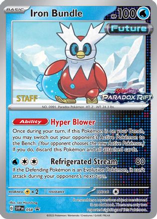 Iron Bundle (Prerelease) [Staff] 058  - Holofoil SV Scarlet & Violet Promo Cards
