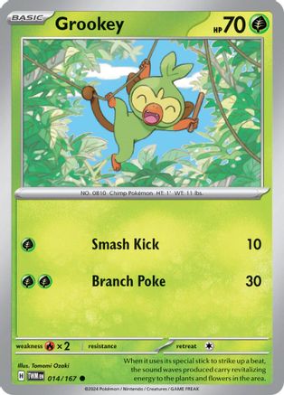 Grookey 014/167  - Reverse Holofoil SV06 Twilight Masquerade