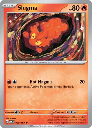 Slugma 028/167 - Reverse Holofoil Twilight Masquerade