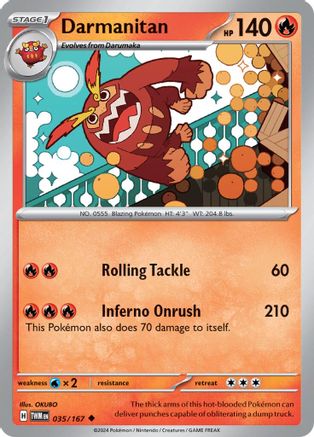 Darmanitan 035/167 - Reverse Holofoil Twilight Masquerade