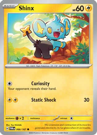 Shinx 066/167  - Reverse Holofoil SV06 Twilight Masquerade