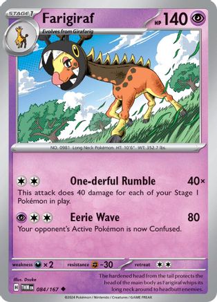 Farigiraf 084/167 - Reverse Holofoil Twilight Masquerade