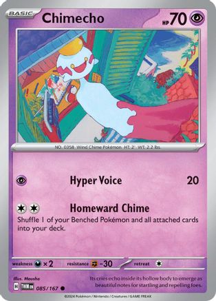 Chimecho 085/167 - Reverse Holofoil Twilight Masquerade