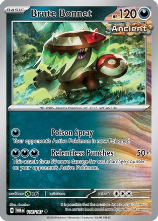 Brute Bonnet 118/167 - Reverse Holofoil Twilight Masquerade