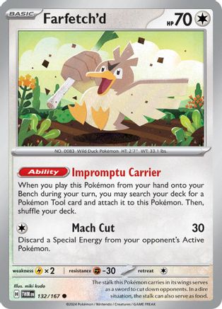 Farfetch'd 132/167 - Reverse Holofoil Twilight Masquerade