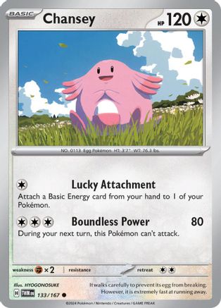 Chansey 133/167 - Reverse Holofoil Twilight Masquerade