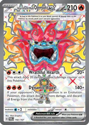 Hearthflame Mask Ogerpon ex 192/167 - Holofoil Twilight Masquerade