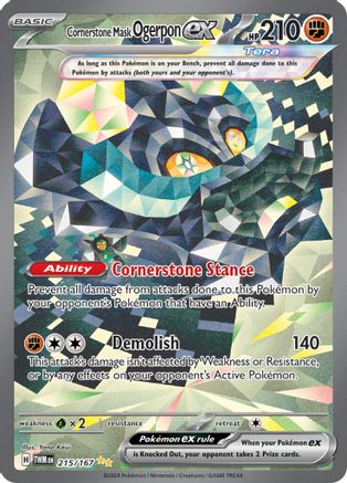 Cornerstone Mask Ogerpon ex 215/167 - Holofoil Twilight Masquerade