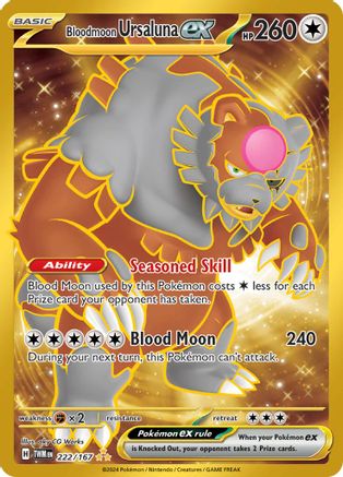 Bloodmoon Ursaluna ex 222/167 - Holofoil Twilight Masquerade